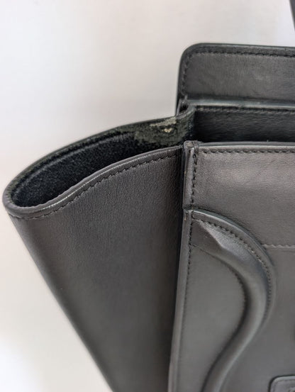 Celine Black Luggage Tote Bag