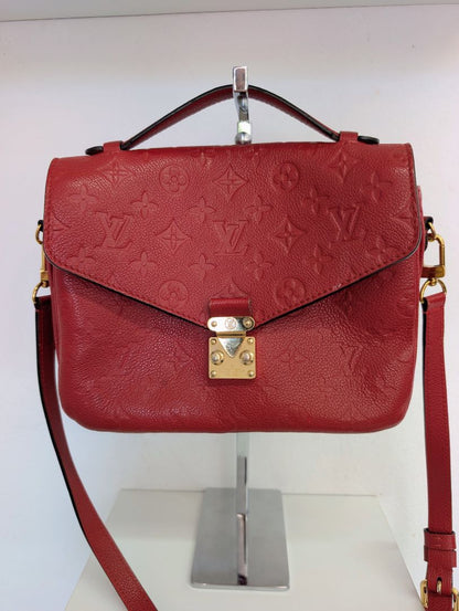 Louis Vuitton Pochette Red Metis Bag
