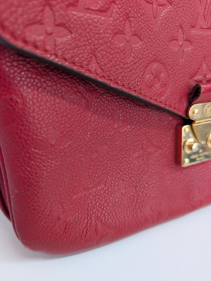Louis Vuitton Pochette Red Metis Bag