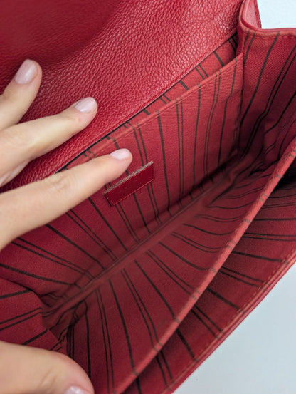 Louis Vuitton Pochette Red Metis Bag