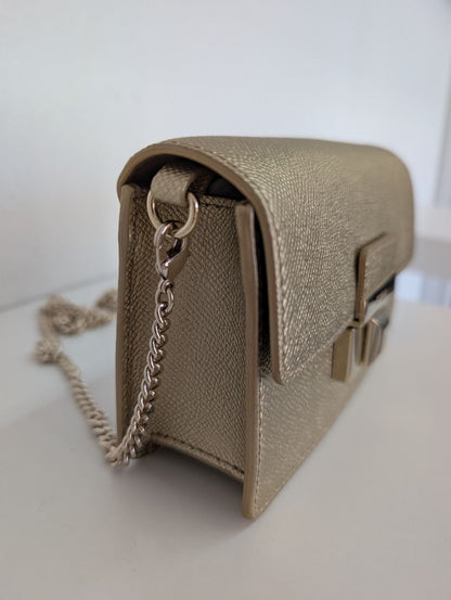 Furla Gold Venere Crossbody and Clutch Bag