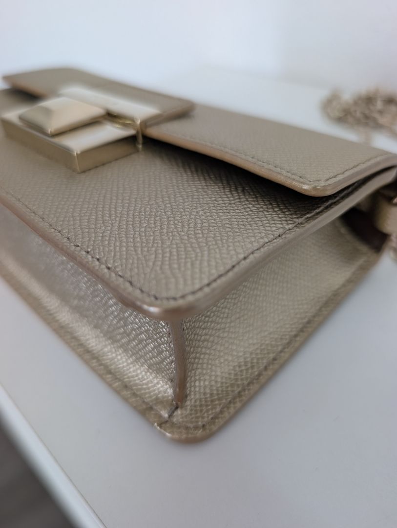 Furla Gold Venere Crossbody and Clutch Bag