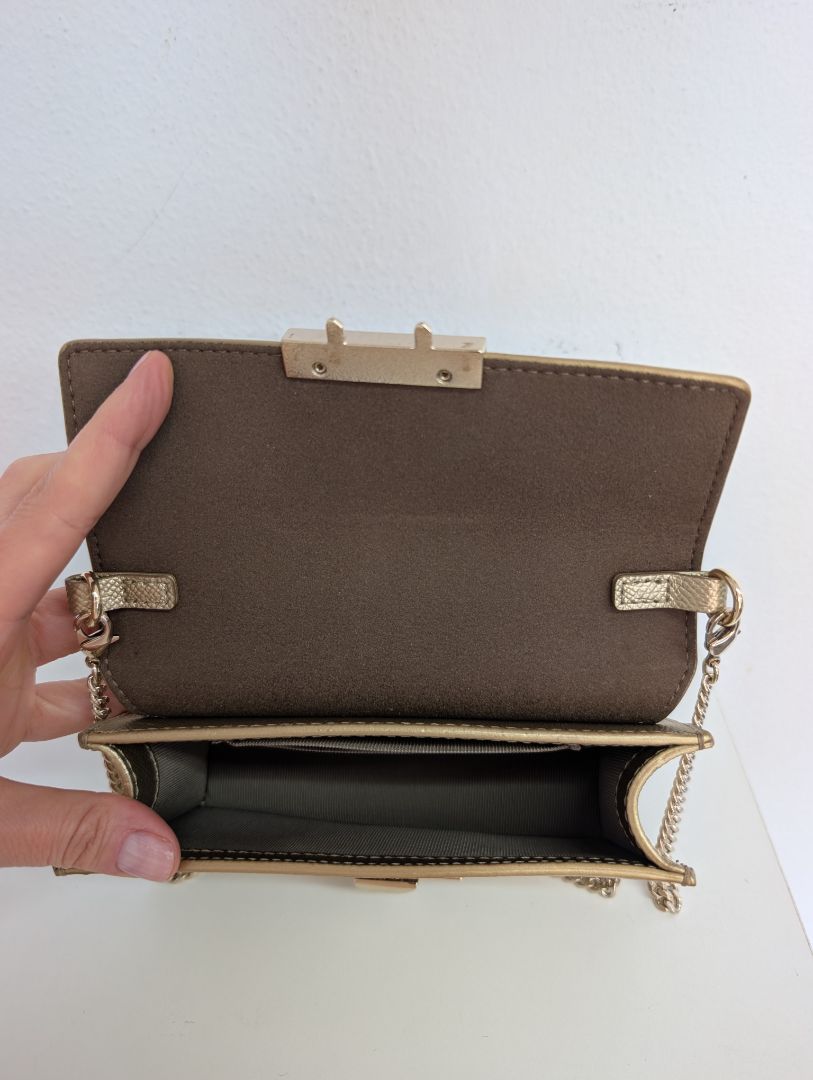 Furla Gold Venere Crossbody and Clutch Bag