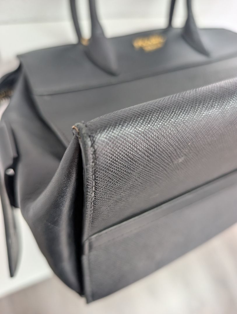 Prada Saffiano and City Calf Esplanade Bag