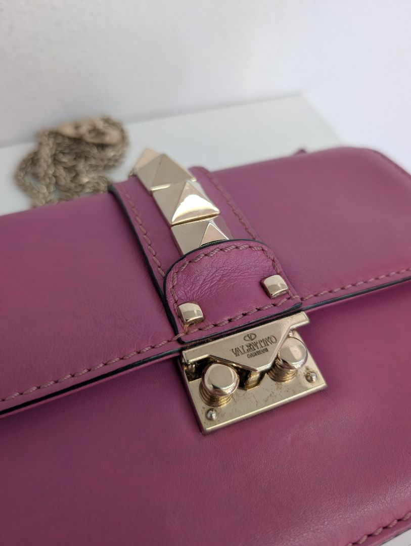 Valentino Garavani Mini Glamlock Rockstud Bag