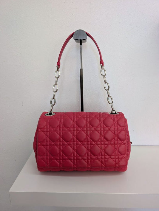 Christian Dior Pink Cannage Flap Bag