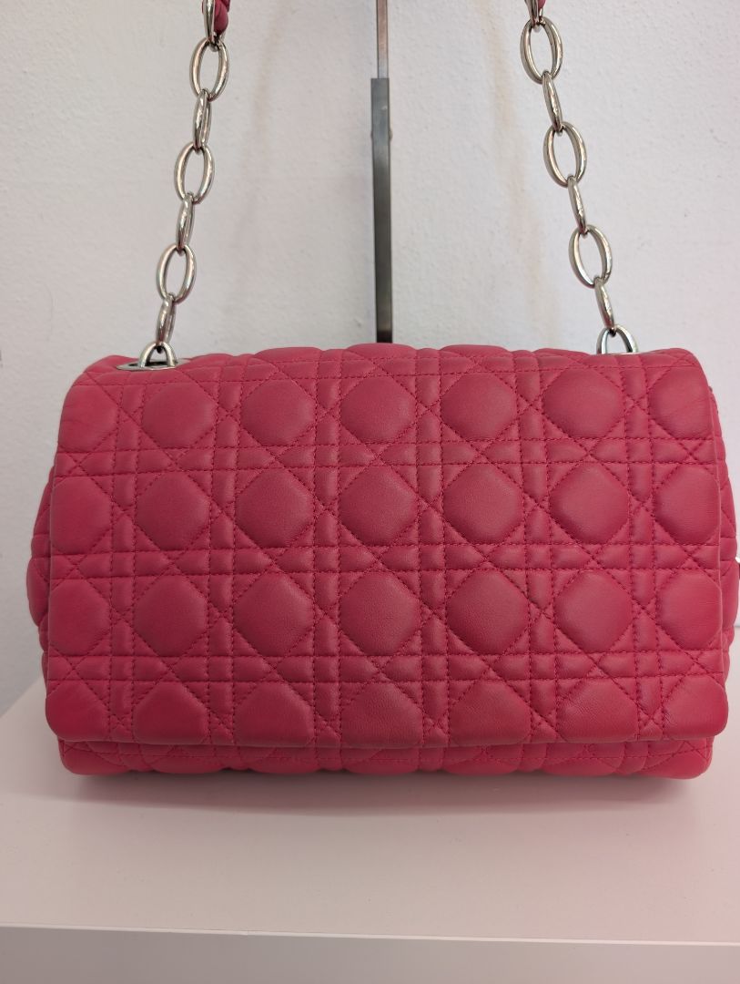Christian Dior Pink Cannage Flap Bag