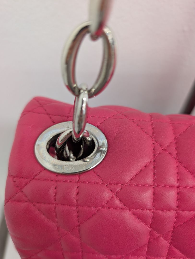 Christian Dior Pink Cannage Flap Bag