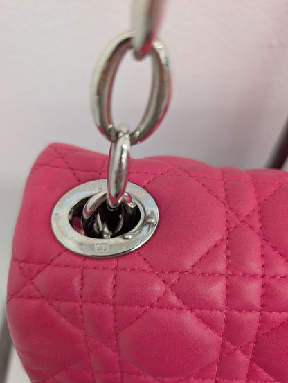Christian Dior Pink Cannage Flap Bag