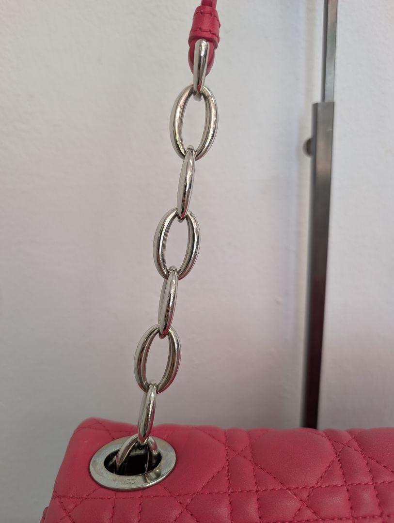 Christian Dior Pink Cannage Flap Bag