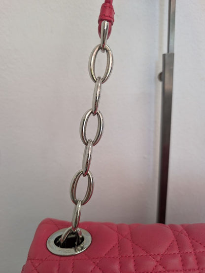 Christian Dior Pink Cannage Flap Bag