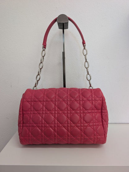 Christian Dior Pink Cannage Flap Bag