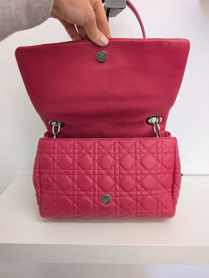 Christian Dior Pink Cannage Flap Bag