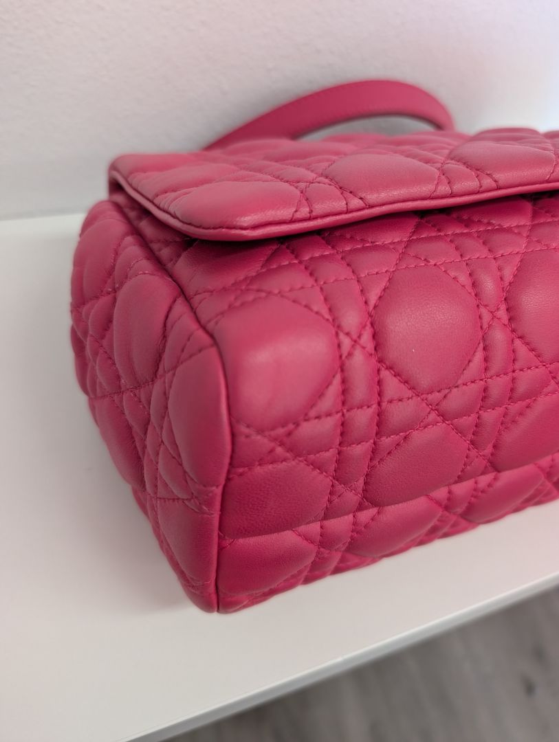 Christian Dior Pink Cannage Flap Bag