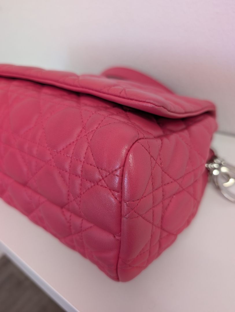 Christian Dior Pink Cannage Flap Bag