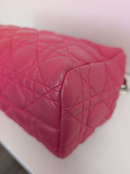 Christian Dior Pink Cannage Flap Bag