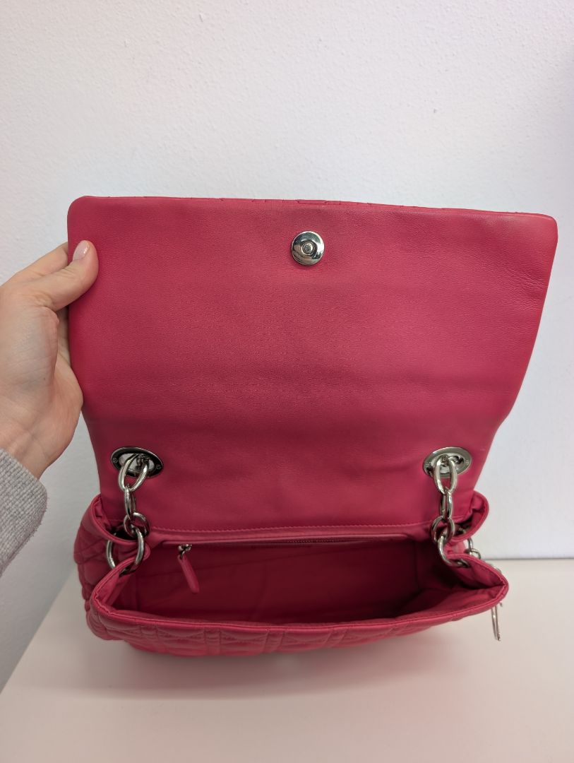 Christian Dior Pink Cannage Flap Bag