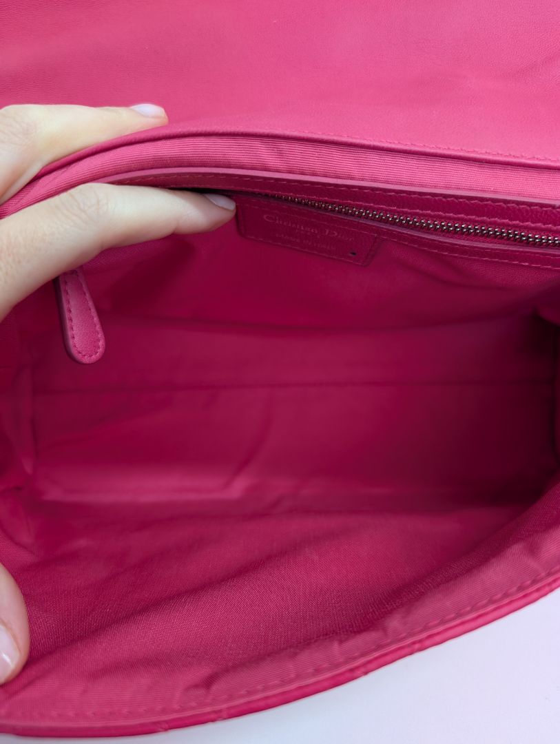 Christian Dior Pink Cannage Flap Bag
