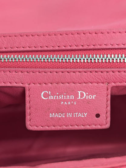 Christian Dior Pink Cannage Flap Bag
