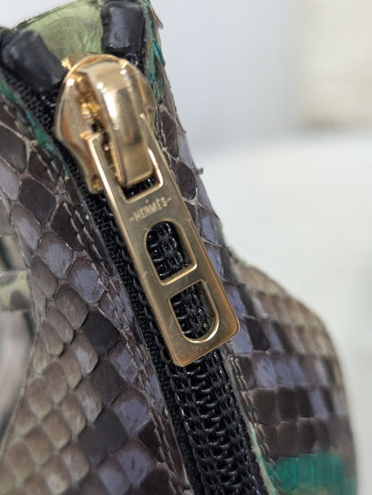 Hermes Cage Python Sandals. Size 39.