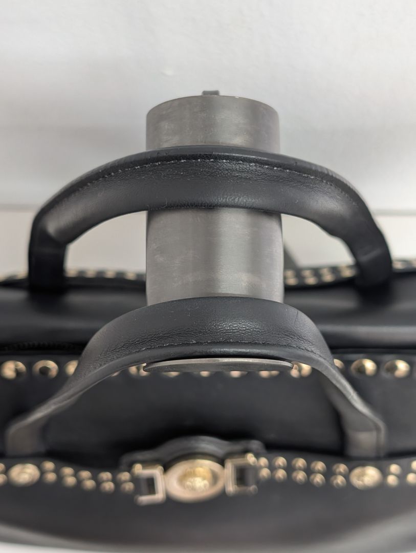 Versace Linea Signature Studded Shopper Tote Bag