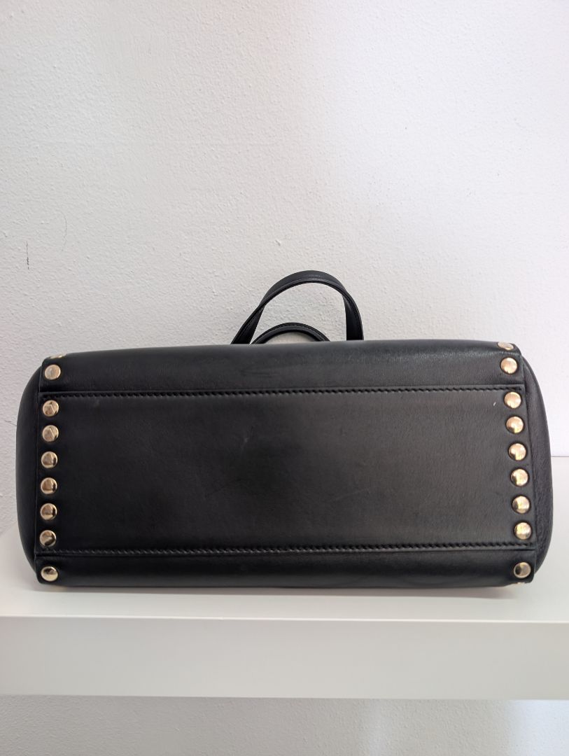 Versace Linea Signature Studded Shopper Tote Bag