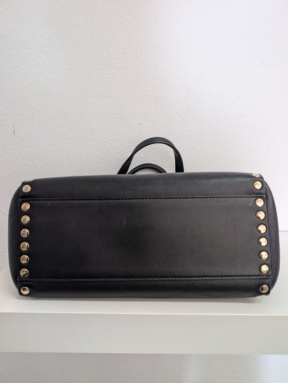 Versace Linea Signature Studded Shopper Tote Bag