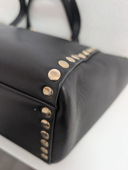 Versace Linea Signature Studded Shopper Tote Bag