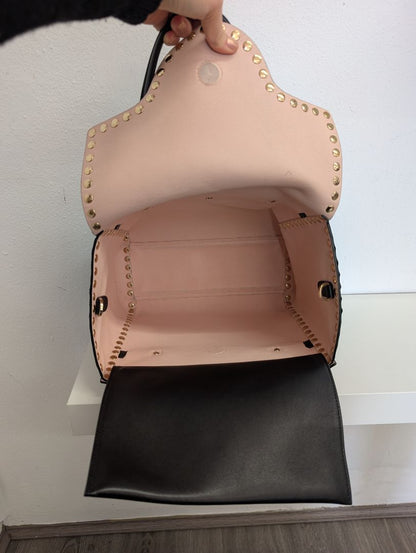 Versace Linea Signature Studded Shopper Tote Bag