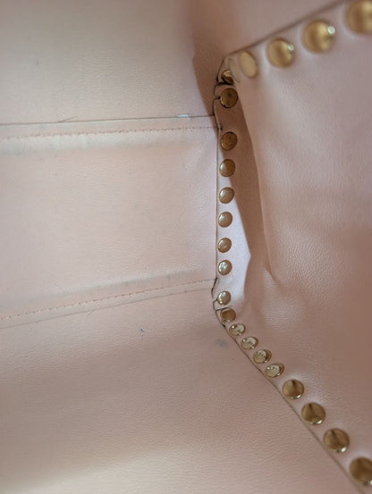 Versace Linea Signature Studded Shopper Tote Bag