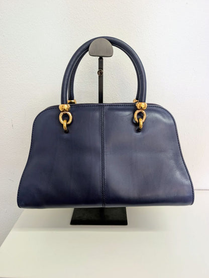 Tods Navy Seller Bowler Bag