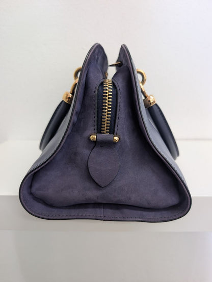 Tods Navy Seller Bowler Bag