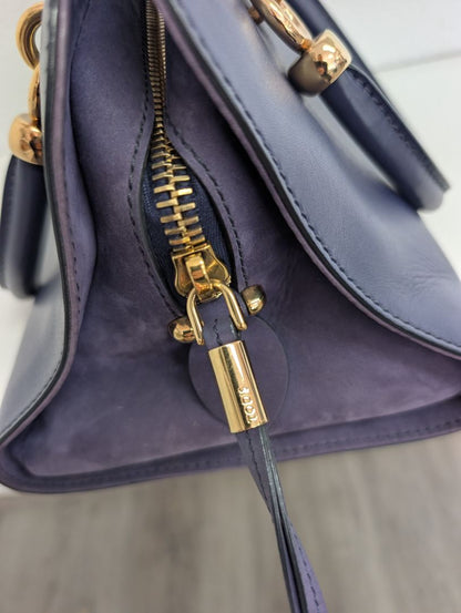 Tods Navy Seller Bowler Bag