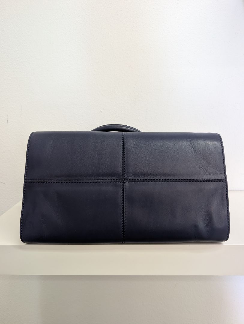 Tods Navy Seller Bowler Bag