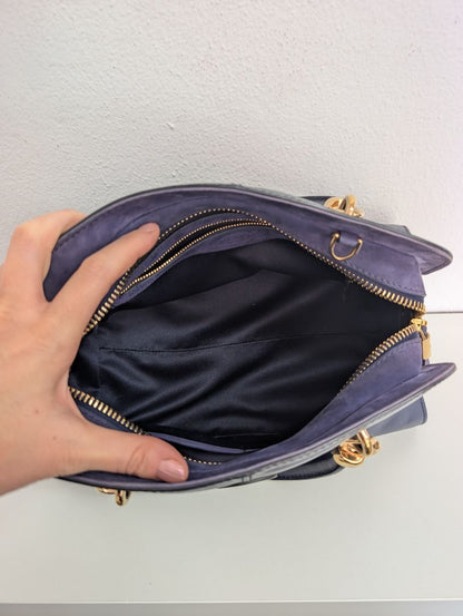 Tods Navy Seller Bowler Bag