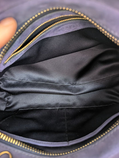 Tods Navy Seller Bowler Bag