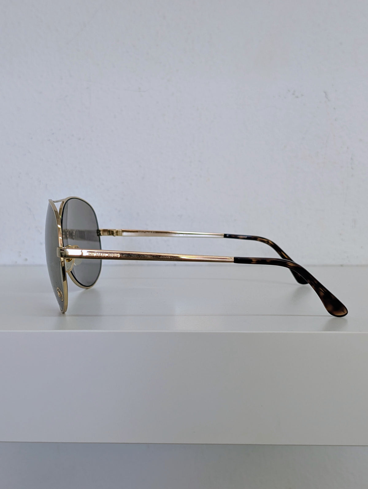 Michael Kors Gold Mirrored Aviator Sunglasses