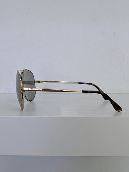 Michael Kors Gold Mirrored Aviator Sunglasses