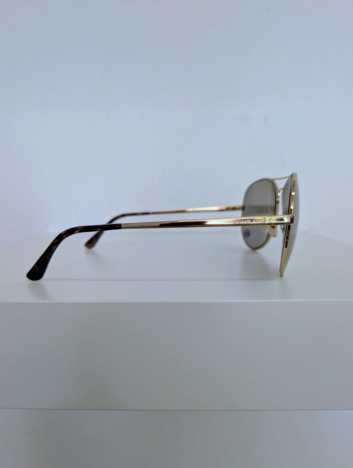 Michael Kors Gold Mirrored Aviator Sunglasses