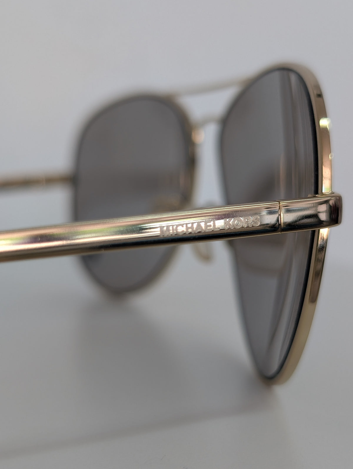Michael Kors Gold Mirrored Aviator Sunglasses