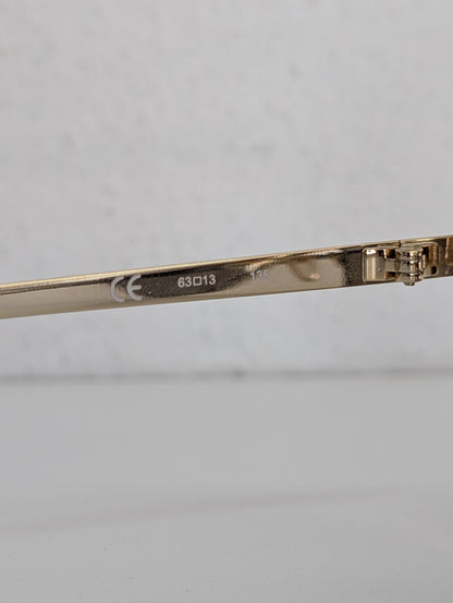 Michael Kors Gold Mirrored Aviator Sunglasses