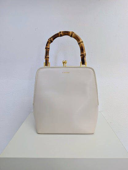 Jil Sander Goji Bamboo Handle Leather Bag