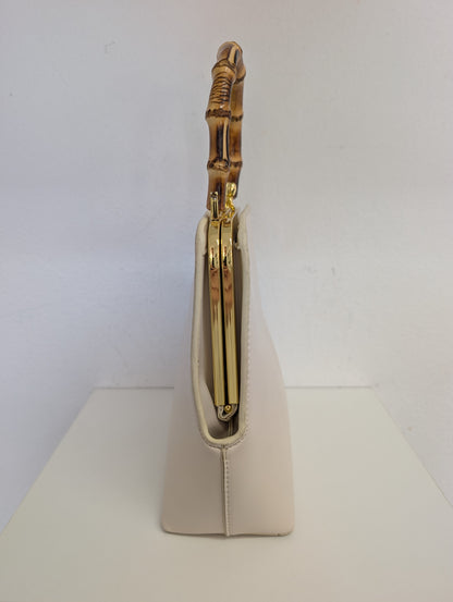 Jil Sander Goji Bamboo Handle Leather Bag
