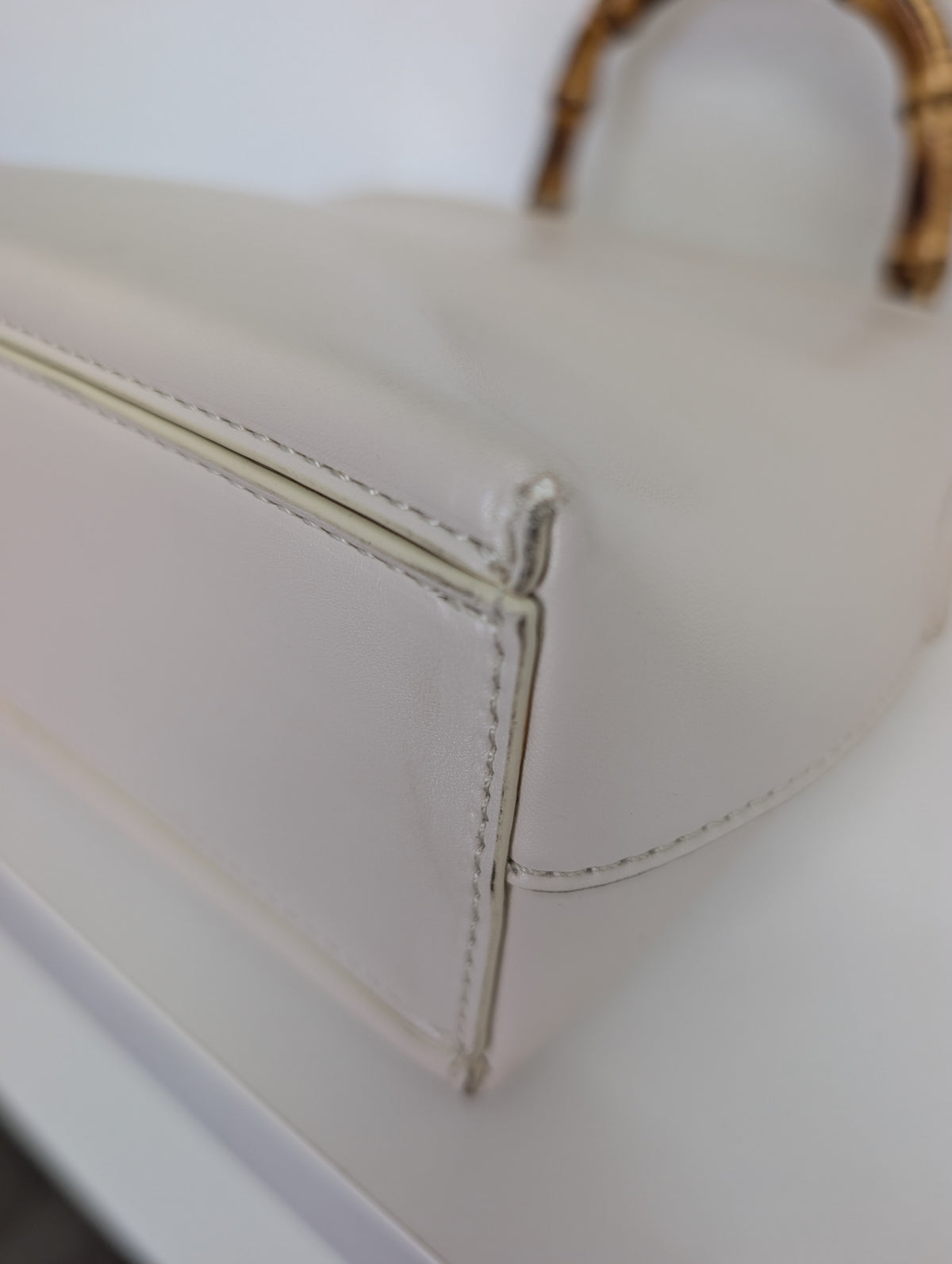 Jil Sander Goji Bamboo Handle Leather Bag