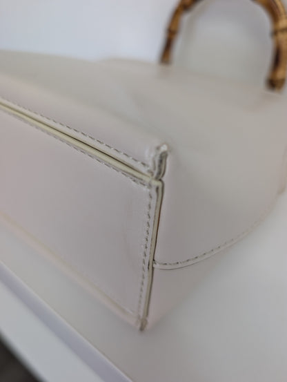 Jil Sander Goji Bamboo Handle Leather Bag