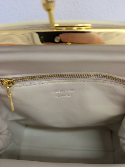 Jil Sander Goji Bamboo Handle Leather Bag