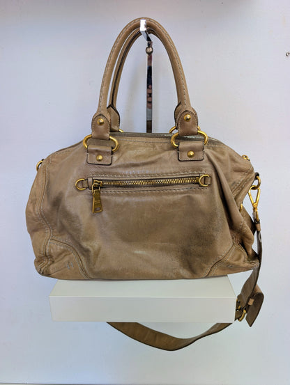 Prada Vitello Shine Satchel Bag
