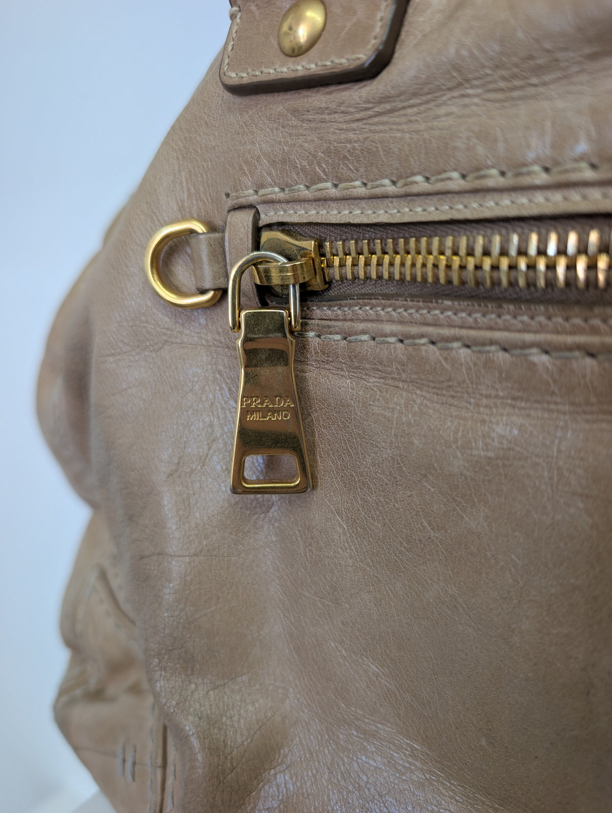 Prada Vitello Shine Satchel Bag