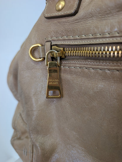 Prada Vitello Shine Satchel Bag