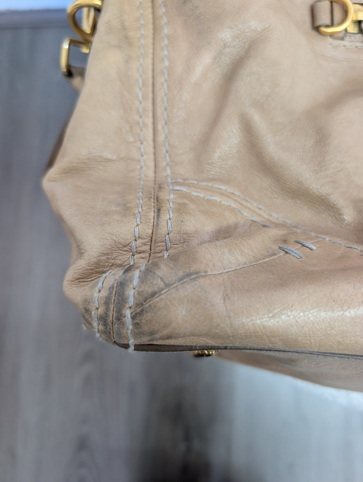 Prada Vitello Shine Satchel Bag